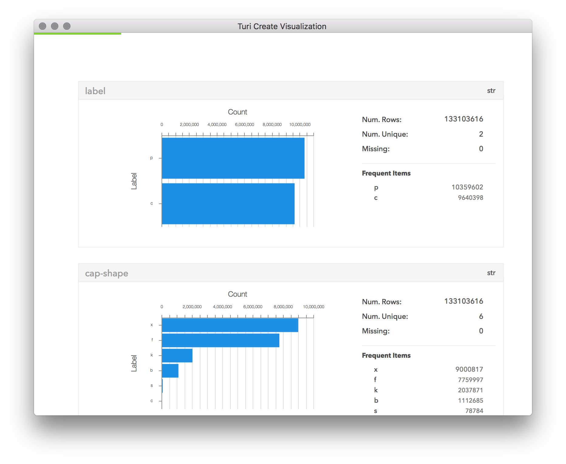 sf.show() with progress bar